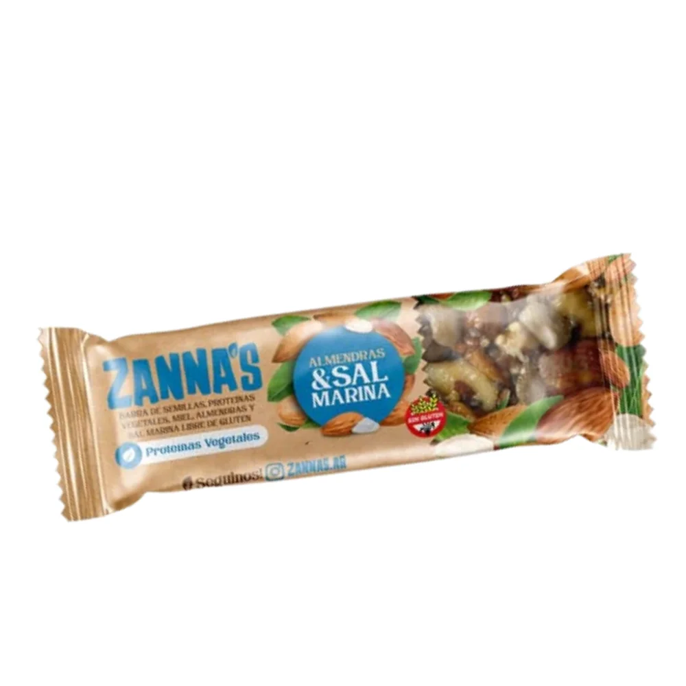 Barrita de almendras y sal marina - Zannas