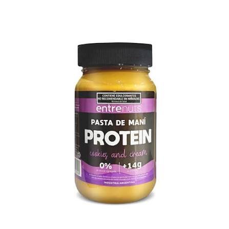 Pasta de maní proteica cookies & cream - Entrenuts (370gr)