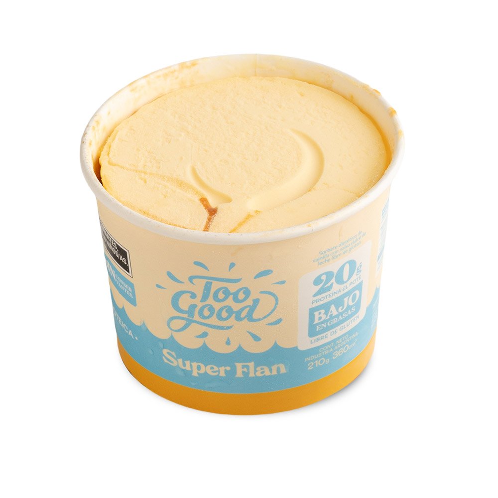 Helado súper flan - Too Good