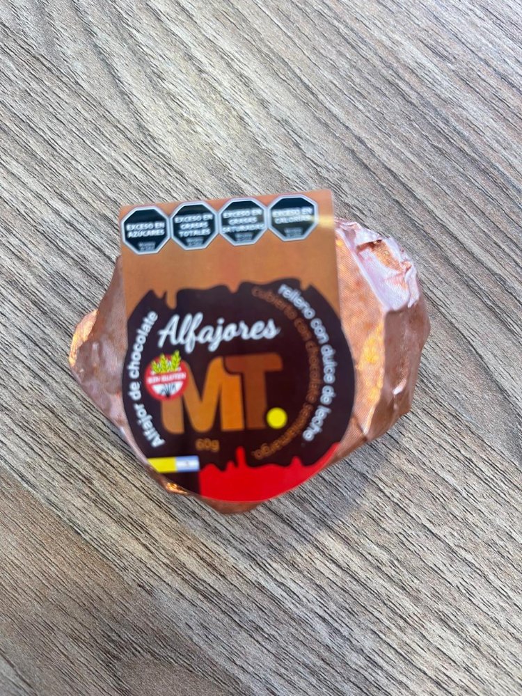 Alfajor negro relleno dulce de leche - MT