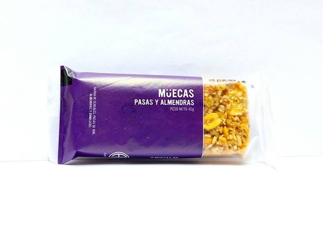 Barrita de pasas y almendras - Muecas