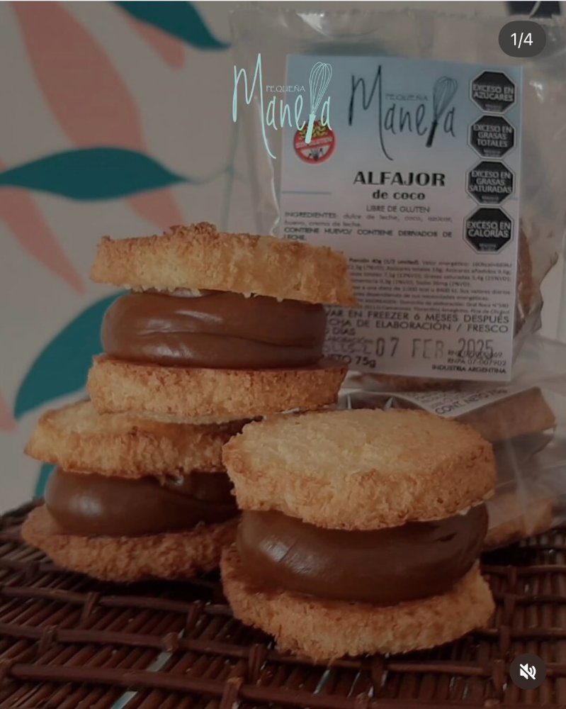 Alfajor de coco - Manela