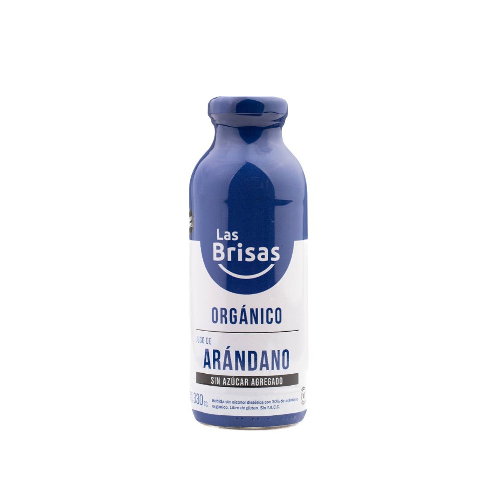 Jugo orgánico arándanos - Las brisas (330cc)