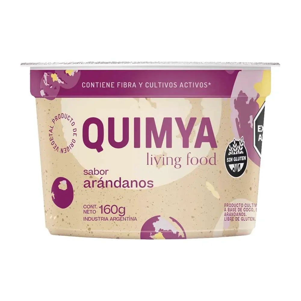 Yogur a base de coco de arandanos - Quimya