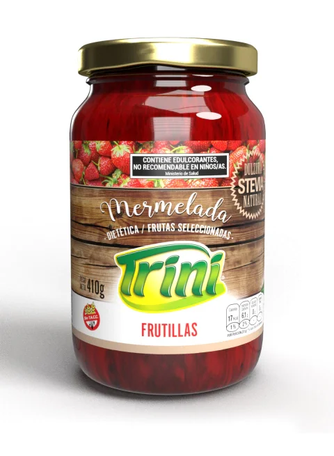 Mermelada de frutilla con stevia - Trini