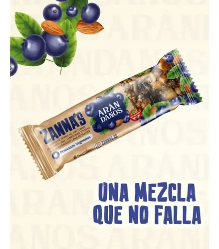 Barrita de arándanos - Zannas