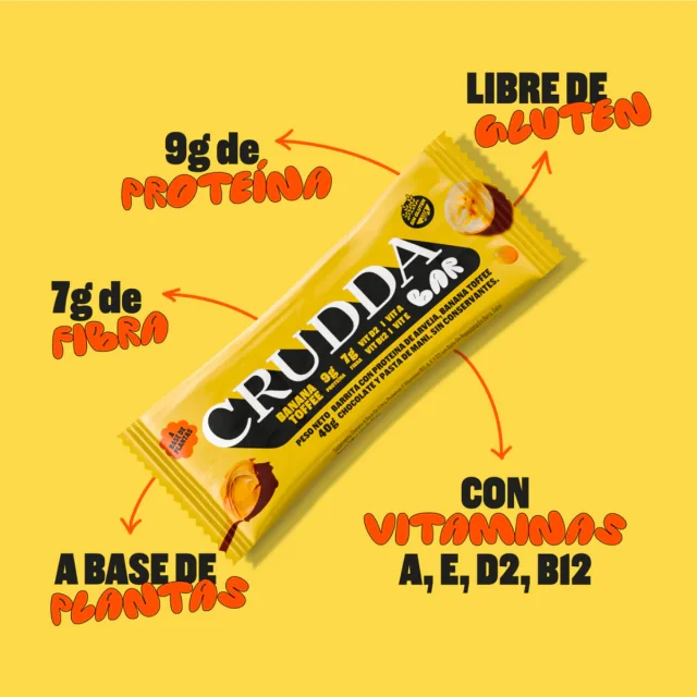 Barrita de banana/toffee - Crudda
