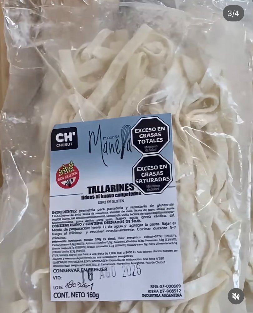 Tallarines - Manela