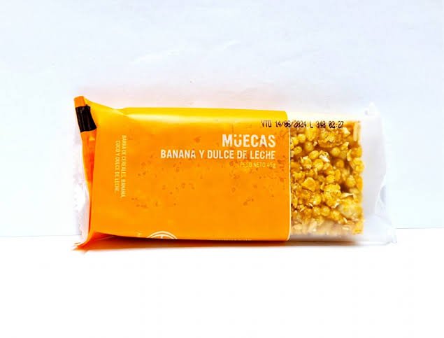 Barrita de banana y dulce de leche - Muecas