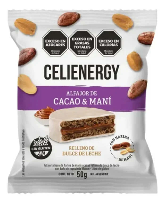 Alfajor de Cacao y Maní - Celienergy