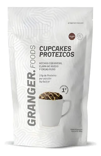 Cupcakes proteicos avena y cacao - Granger