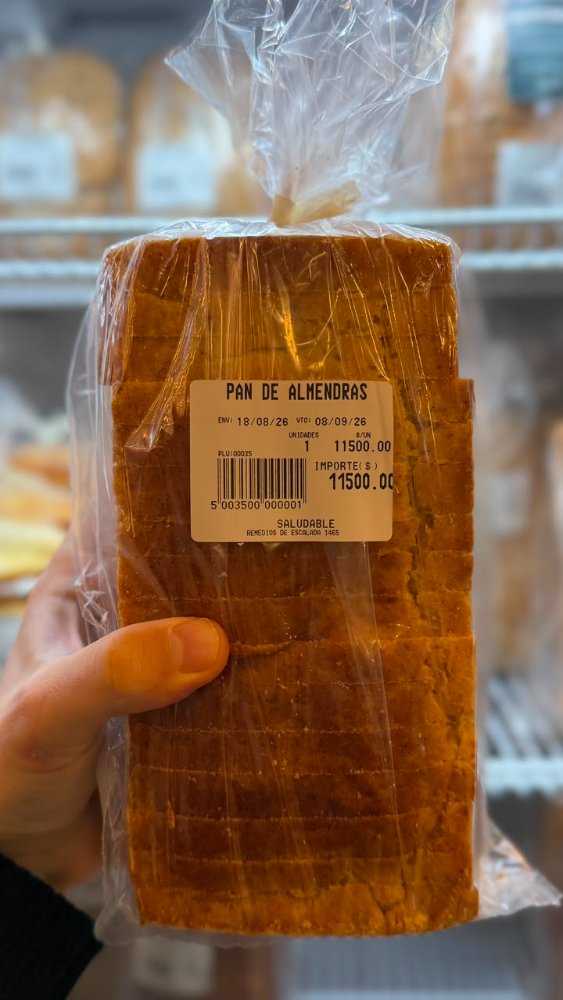 Pan con almendras y soja