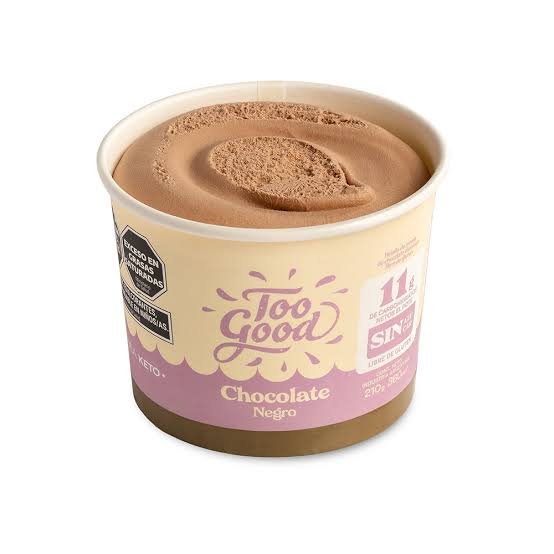 Helado chocolate negro - Too Good