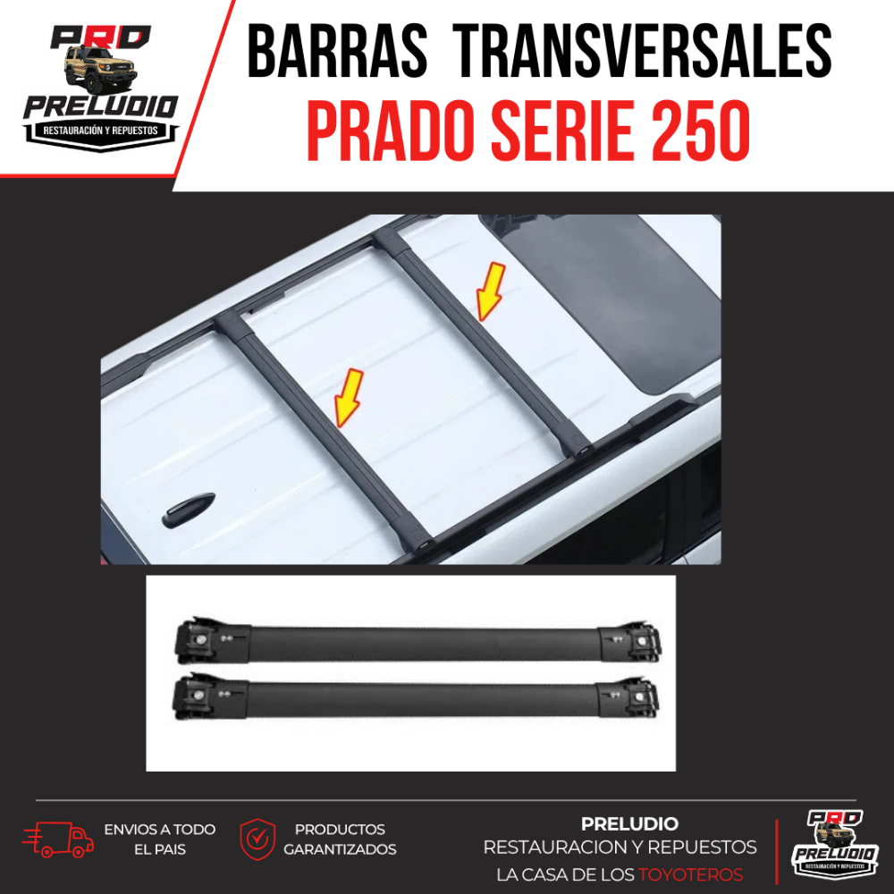 BARRAS TRANSVERSALES PRADO SERIE 250