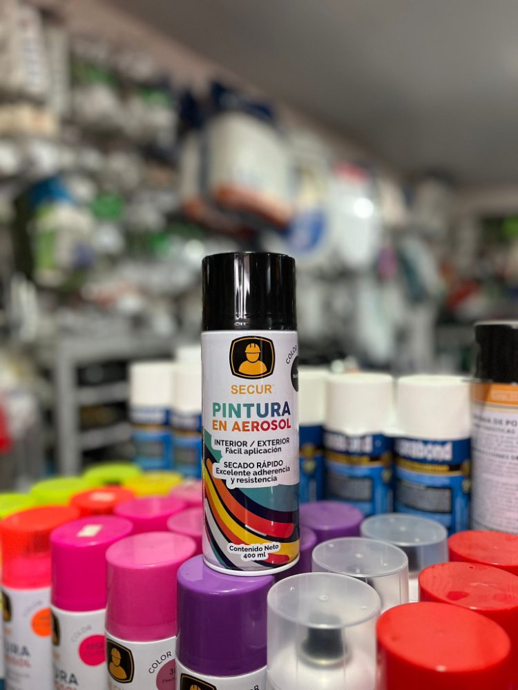 PINTURA AEROSOL "NEGRO MATE(4)"