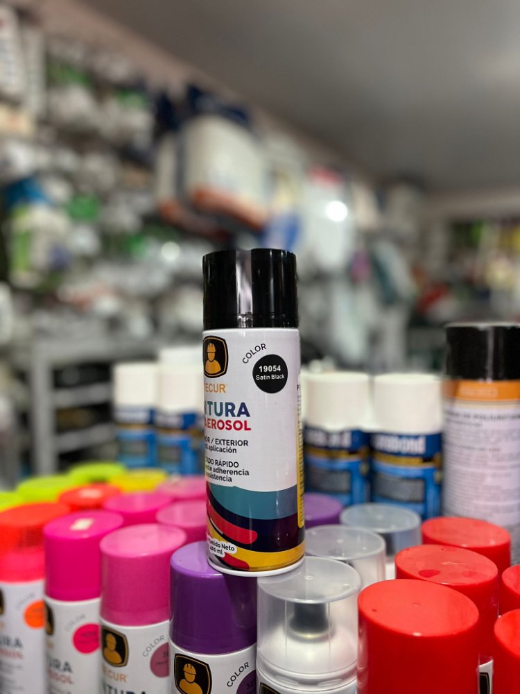 PINTURA AEROSOL "NEGRO SANTINADO(19054)"