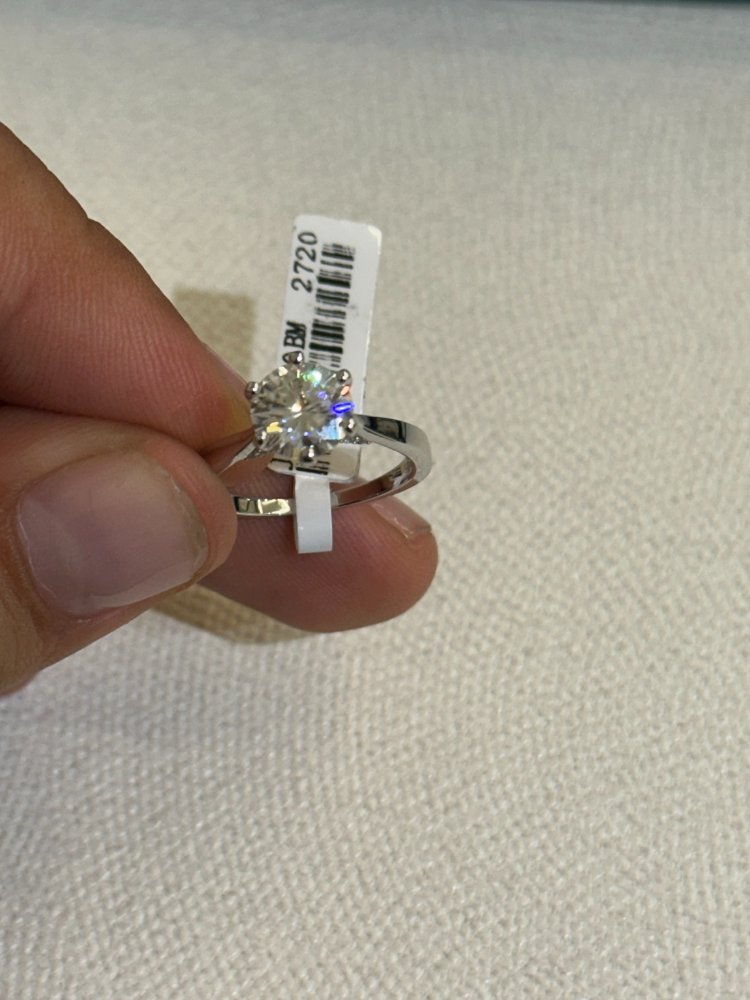 ANILLO SOLITARIO MOISSANITA CLÁSICO