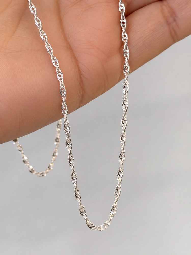 CADENA SINGAPUR 2MM -45 CM PLATA ITALIANA 925