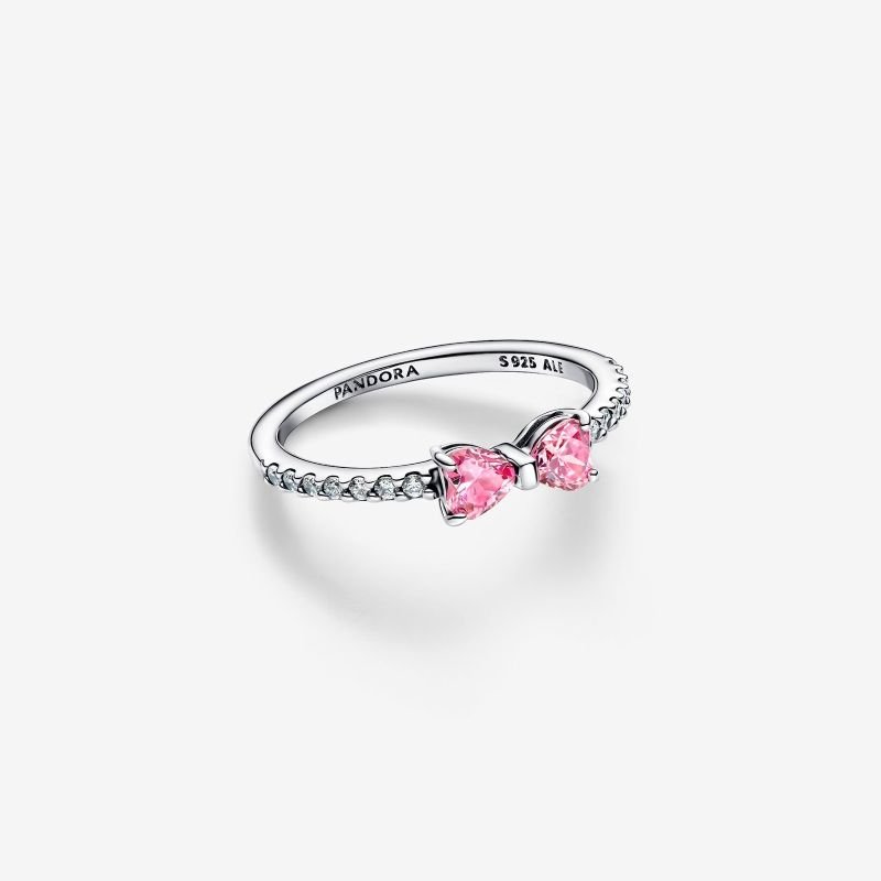 ANILLO LAZO ROSA BRILLANTE PANDORA