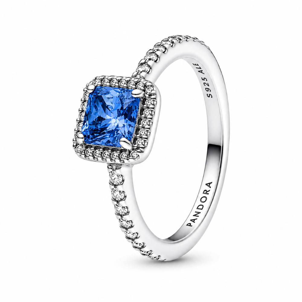 ANILLO PANDORA ELEGANCIA ATEMPORAL AZUL