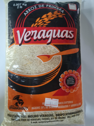 ARROZ DE PRIMERA VERAGUAS 0.907 KG