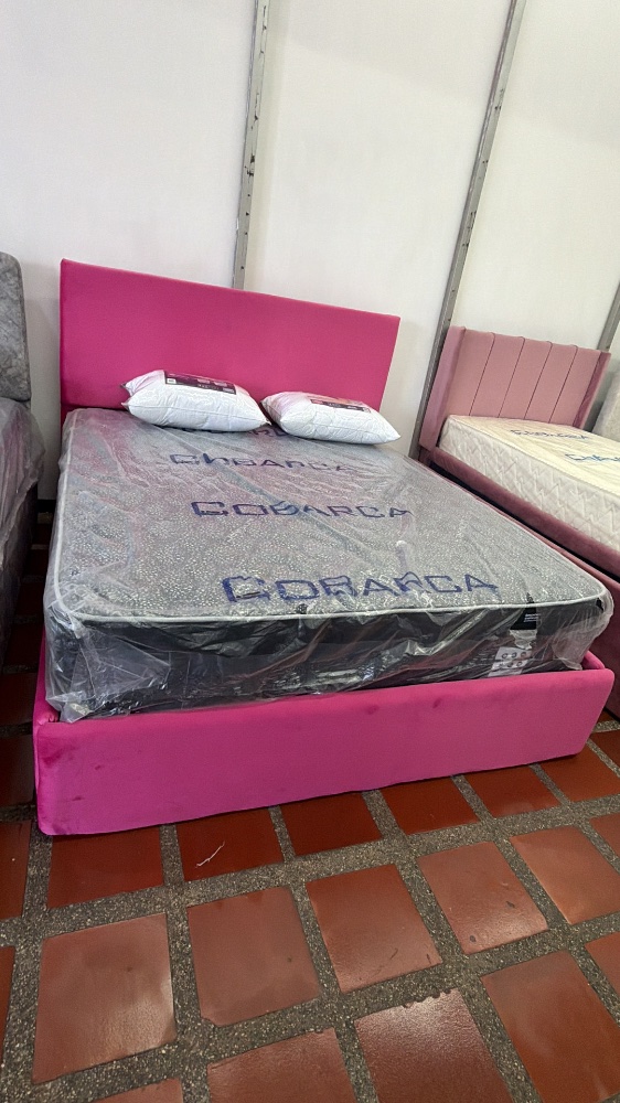 Cama Queen Lisa Holanda Fucsia