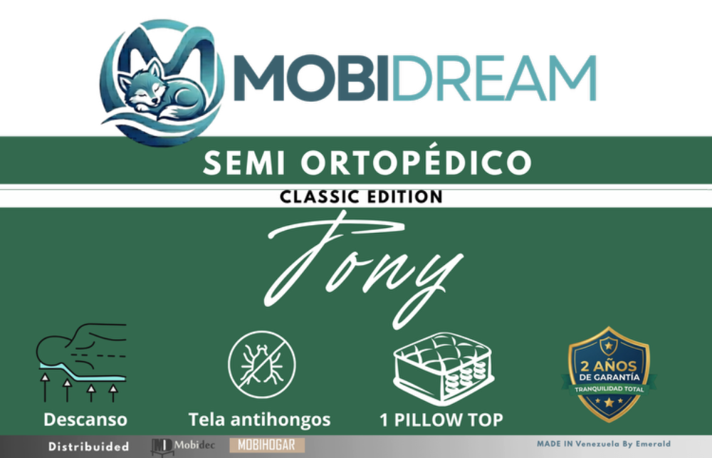 Colchon Tony Individual Semi Ortopedico