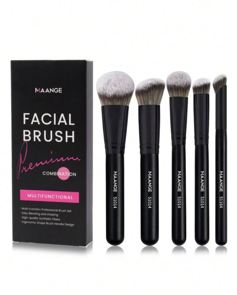 Set de Brochas Maange negro 5 unid