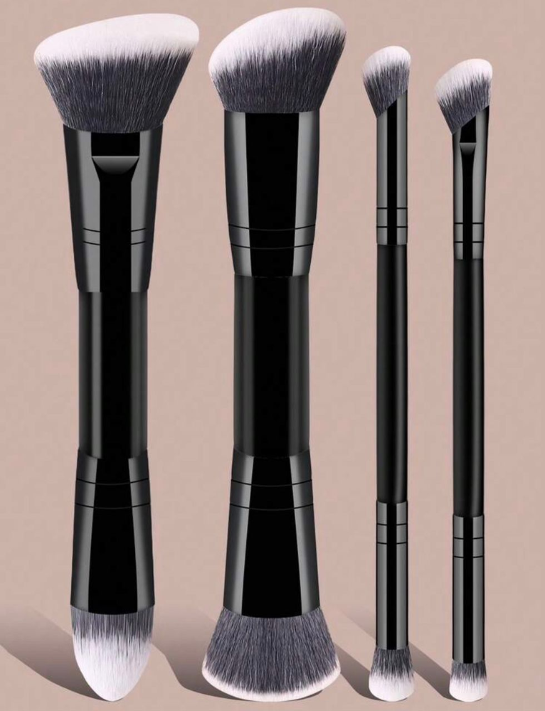 Set de brochas doble negro