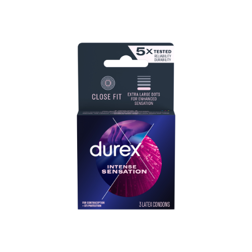 Condones Durex  Intensa Sensación X3