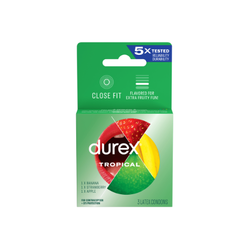Condones Durex Tropical X3