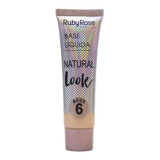 BASE LIQUIDA NATURAL LOOK BEGE TONO 6