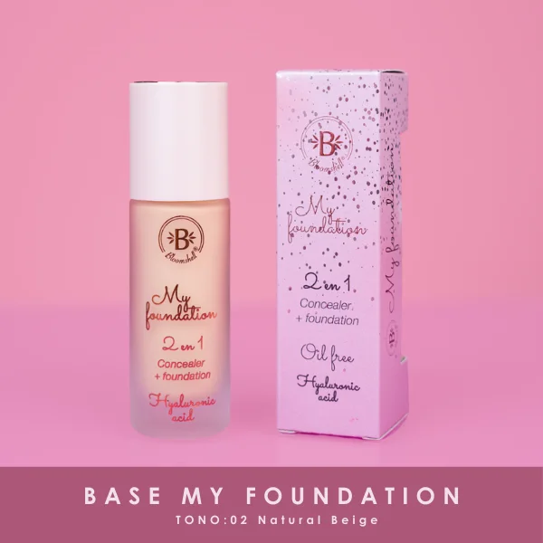 BASE LIQUIDA 2 EN 1 BLOOMSHELL TONO 2