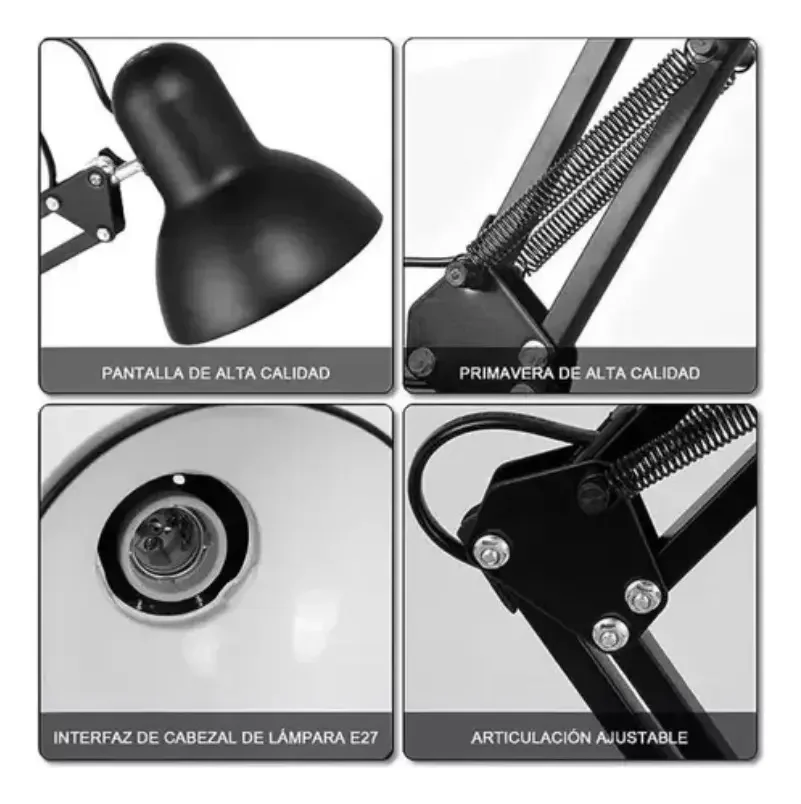 LAMPARA DE MESA SEISA NEGRA MT-330