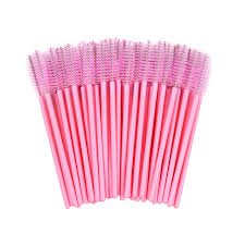 Cepillo de pestañas Rosa x 50 Und