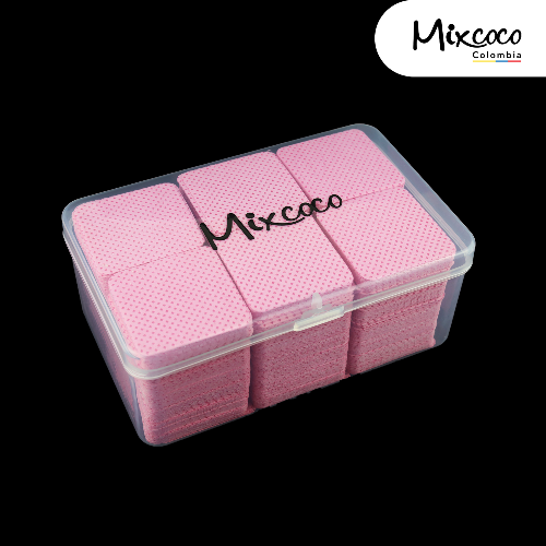 caja toallitas rosadas mixcoco