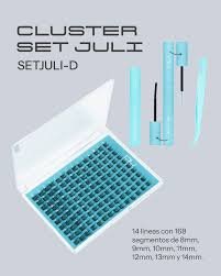 CLUSTER SET JULI D + PINZA + GLUE + REMOVEDOR