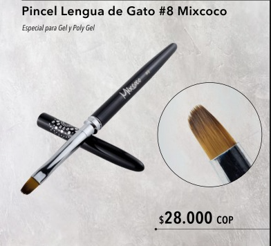 PINCEL GEL MIXCOCO CON CRISTALES 6 Y 8