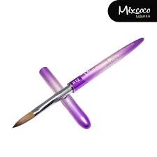 PINCEL KOLINSKY 10 ROSADO, MORADO Y NEGRO  MIXCOCO