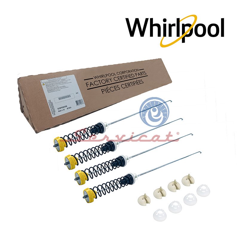 TEMPLADOR-3970] KIT BARRAS DE SUSPENSIÓN 65CM ORIGINAL LAVADORA WHIRLPOOL