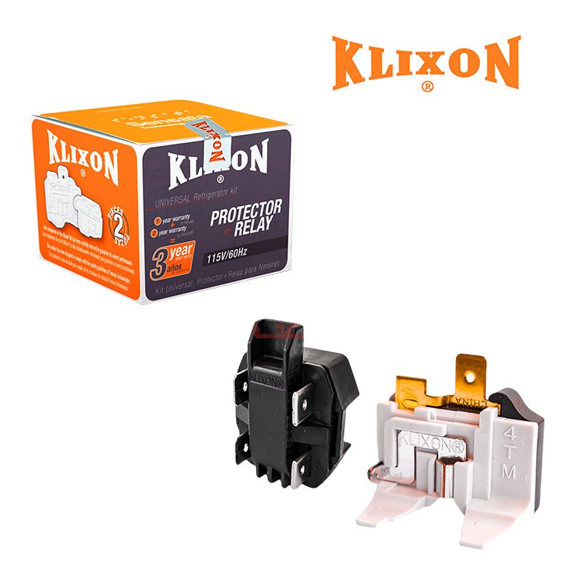 [12180-KLI] KIT RELÉ Y PROTECTOR-12180 TÉRMICO ORIGINAL REFRIGERADORA TODAS LAS MARCAS