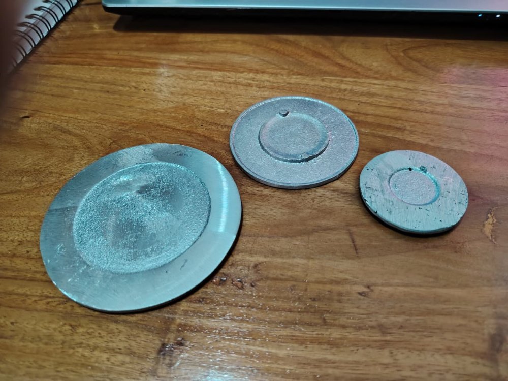 TAPAS PLANAS PEQUEÑAS DE ALUMINIO
