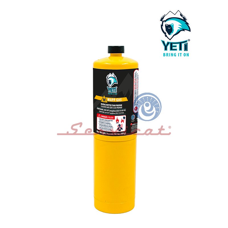 [12377-YET] POTE DE GAS MAPP 400GR ORIGINAL YETI REFRIGERADORA TODAS LAS MARCAS