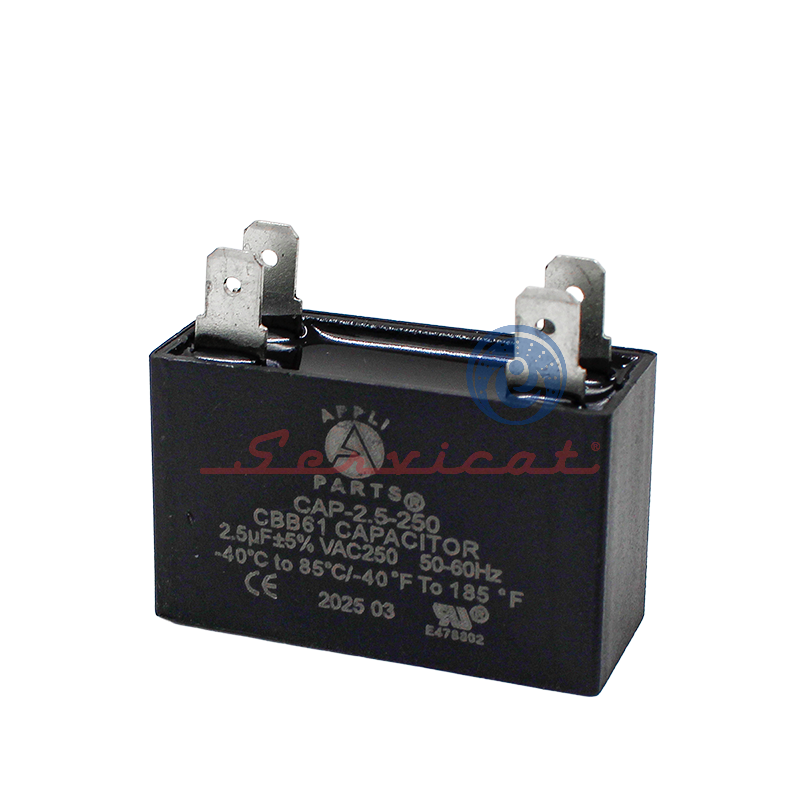 [12325] CAPACITOR DE MARCHA 2.5UF A 250VAC REFRIGERADORA MABE $ 2.48 ($ 2.