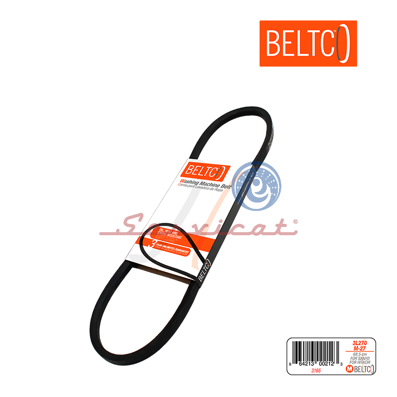 BANDA M-27 BELTCO LAVADORA SANYO - HITACHI -ZITRO