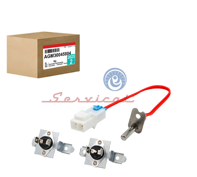 KIT DE TERMOSTATO + FUSIBLE TÉRMICO + TERMISTOR SECADORA LG