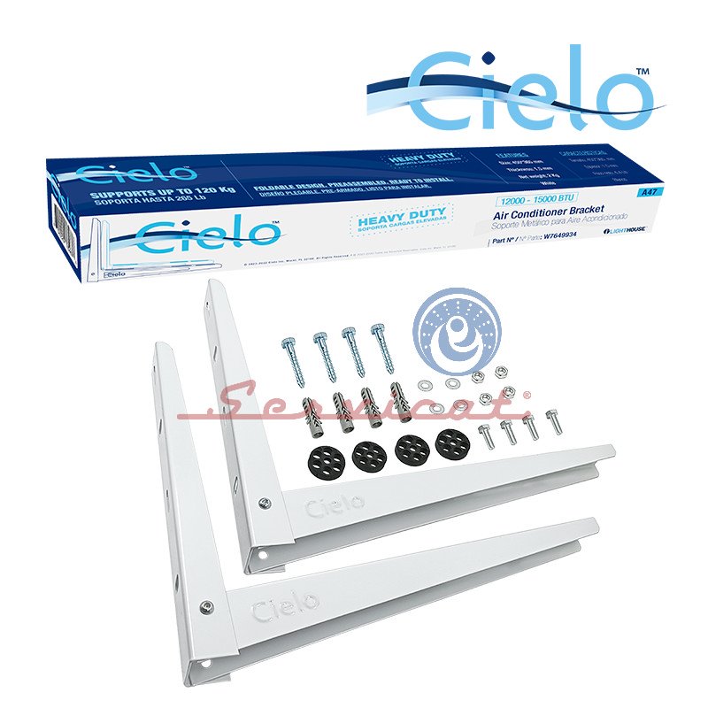 SOPORTE METÁLICO 12000 - 15000BTU CIELO AIRE ACONDICIONADO TODAS LAS MARCAS $ 6.84