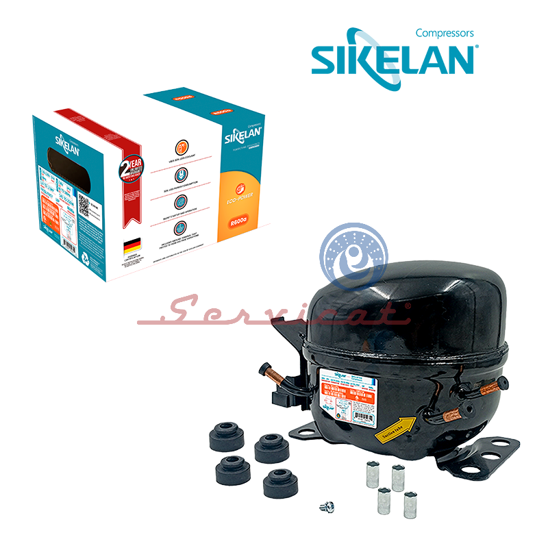 COMPRESOR INVERTER 1/4 A 1/3HP - R600A - LBP ORIGINAL SIKELAN REFRIGERADORA MABE-INDURAMA