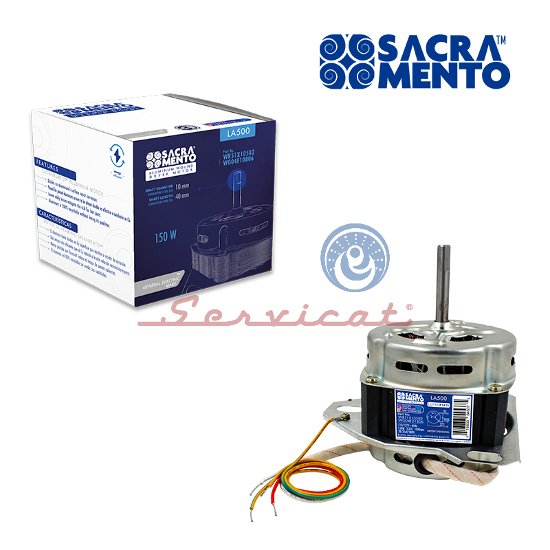MOTOR 150W SACRAMENTO LAVADORA GENERAL ELECTRIC - MABE