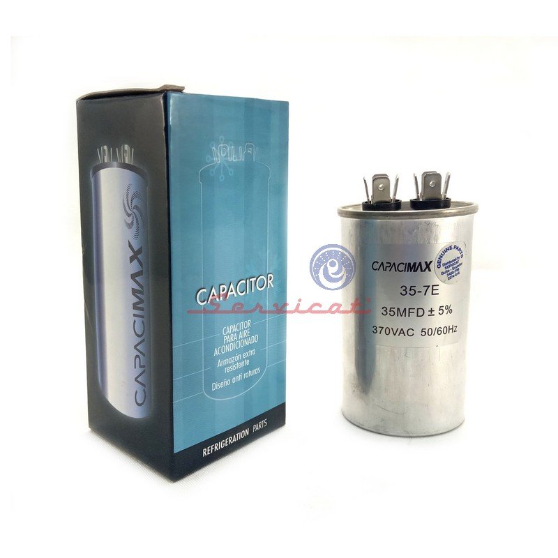 CAP-CAPACITOR DE MARCHA 35UF A 370VAC CAPACIMAX REFRIGERADORA TODAS LAS MARCAS